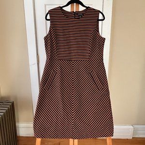 Land's End NWT Striped Dress w/ Pockets Size 12